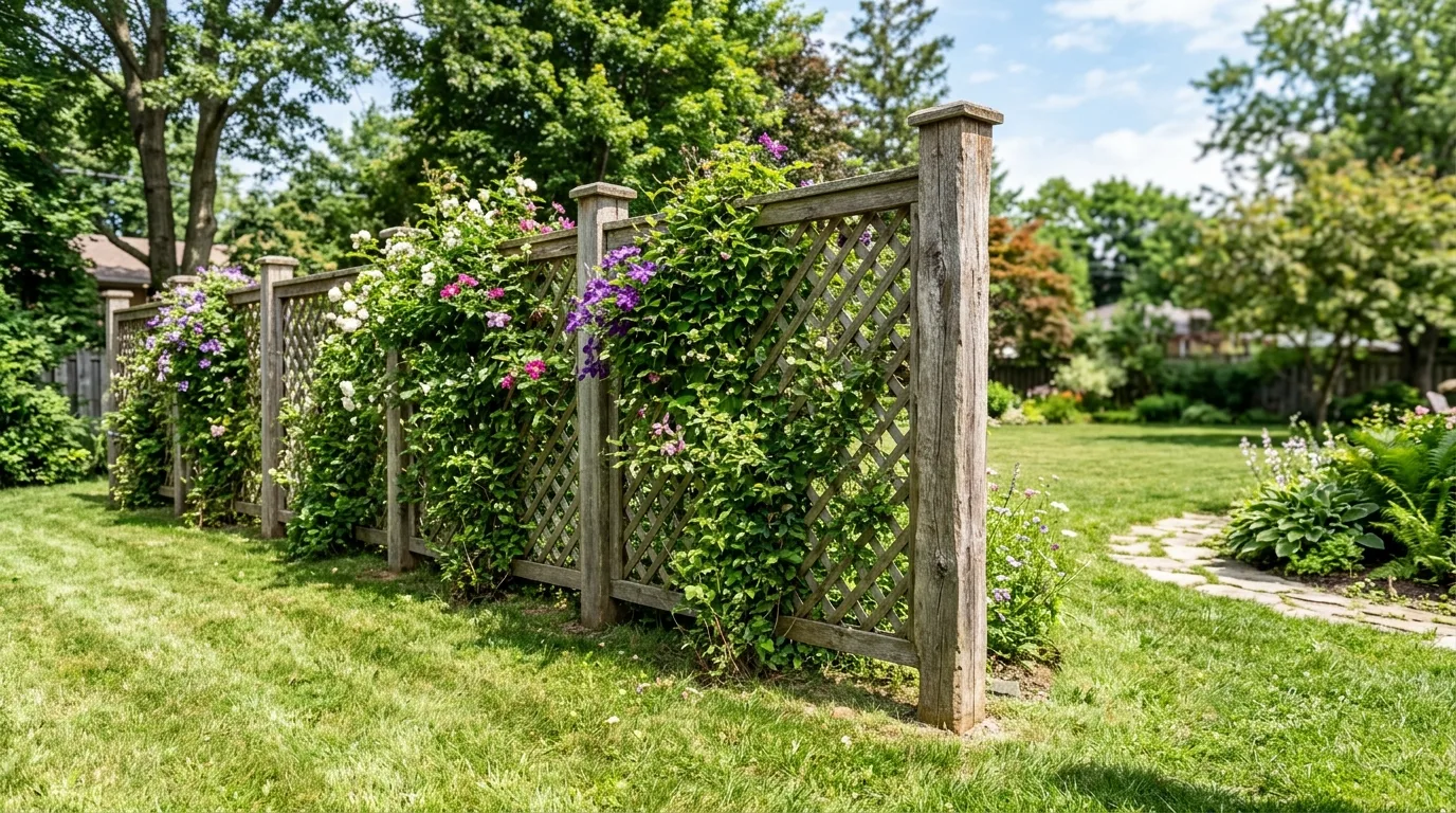 Mixed Reclaimed Wood Fence